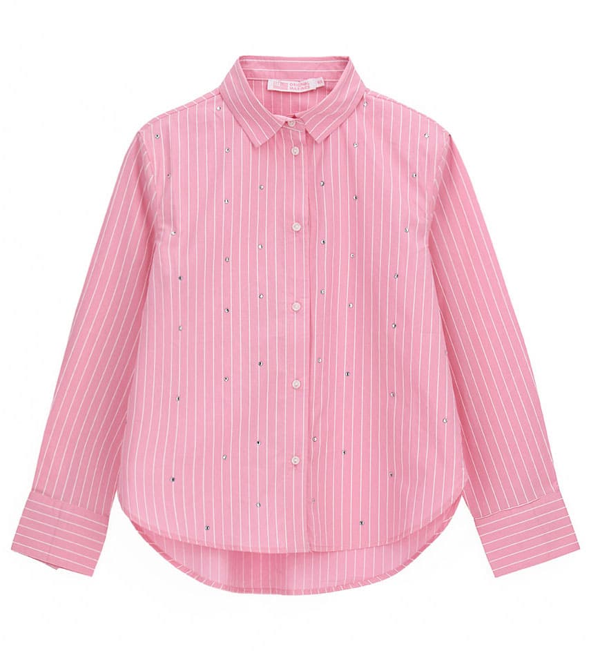 Pink Long Sleeve Blouse